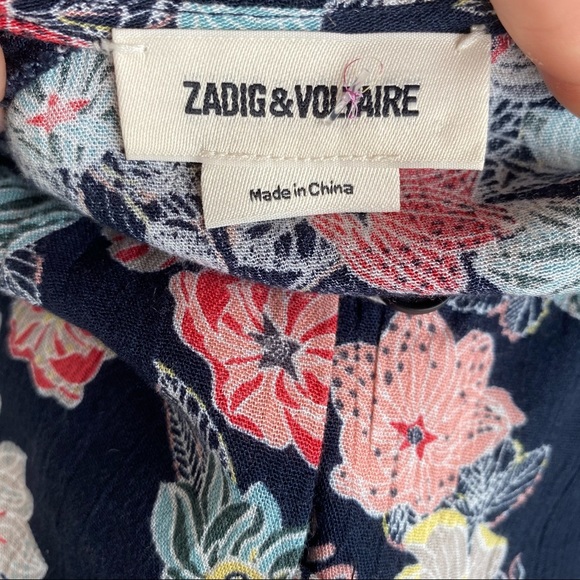 SOLD NEW Zadig & Voltaire Raspali Flowers Dress - Picture 6 of 14